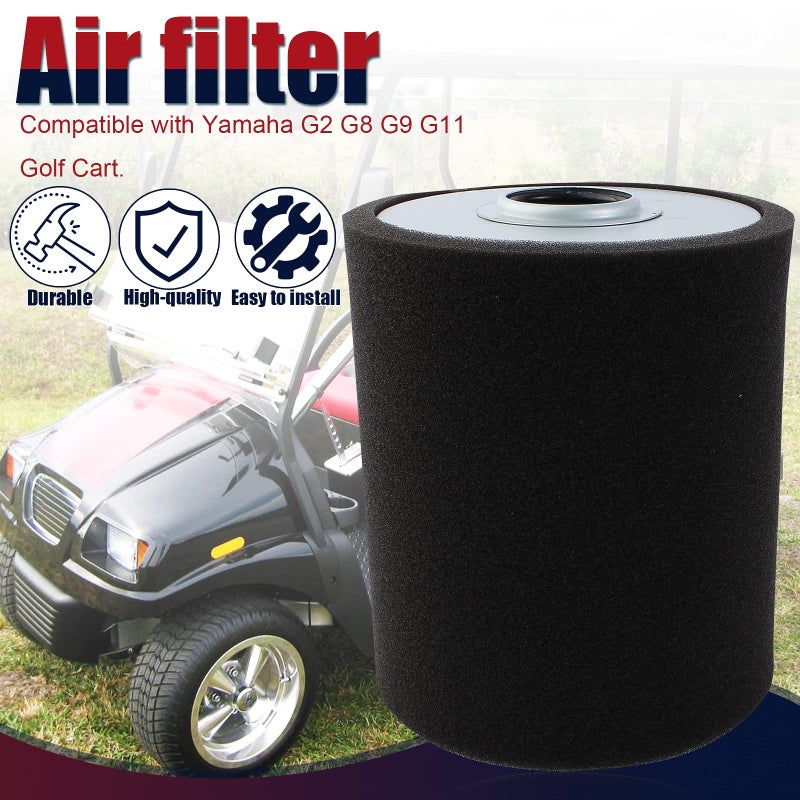 QAZAKY Filter with Pre Filter Compatible with Yamaha Golf Cart G2 G8 G9 G11 Gas 4-Cycle Engine 1985-2001 J38-14450-00 J38-14450-00-00 J10-14417-00 J10-14417-00-00 J10-14417-01 8R4 8F3-25460-00 00 - Image 4
